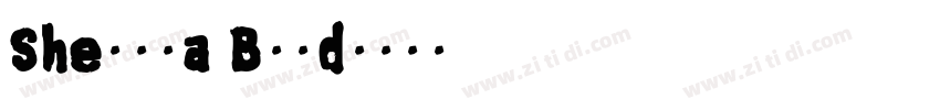 Sheylla Bold字体转换